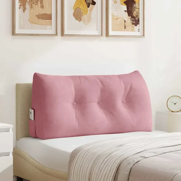 Coussin de Dos Rose 100 x 24 x 50 cm Velours