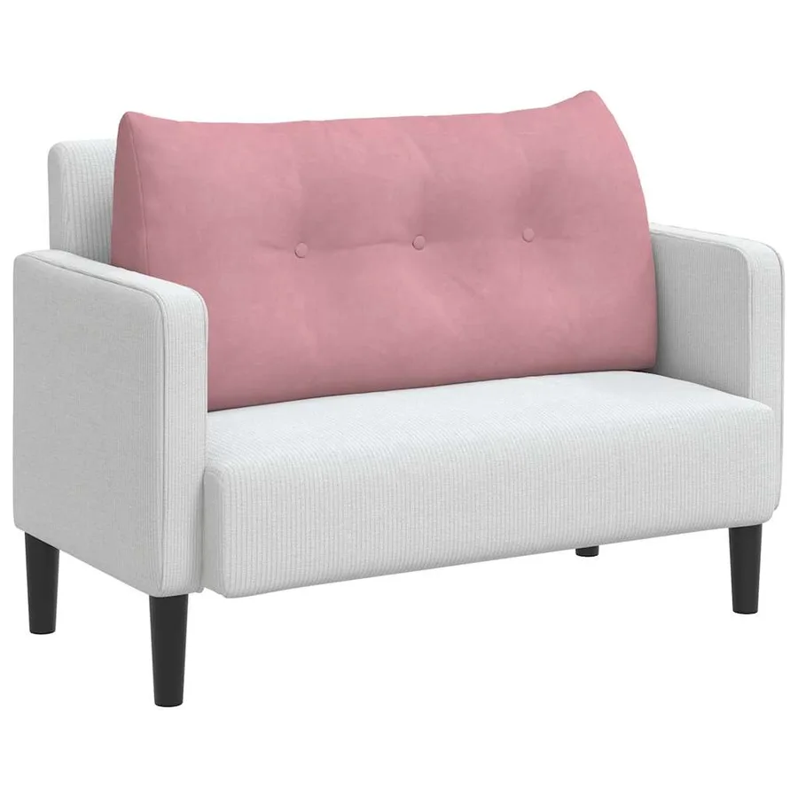 Coussin de Dos Rose 100 x 24 x 50 cm Velours - 3