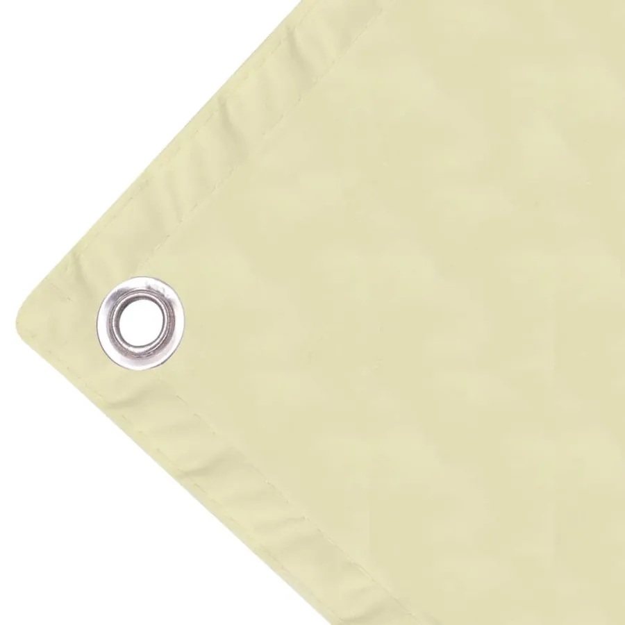 Écran de balcon en tissu Oxford 75x400 cm Crème - 3