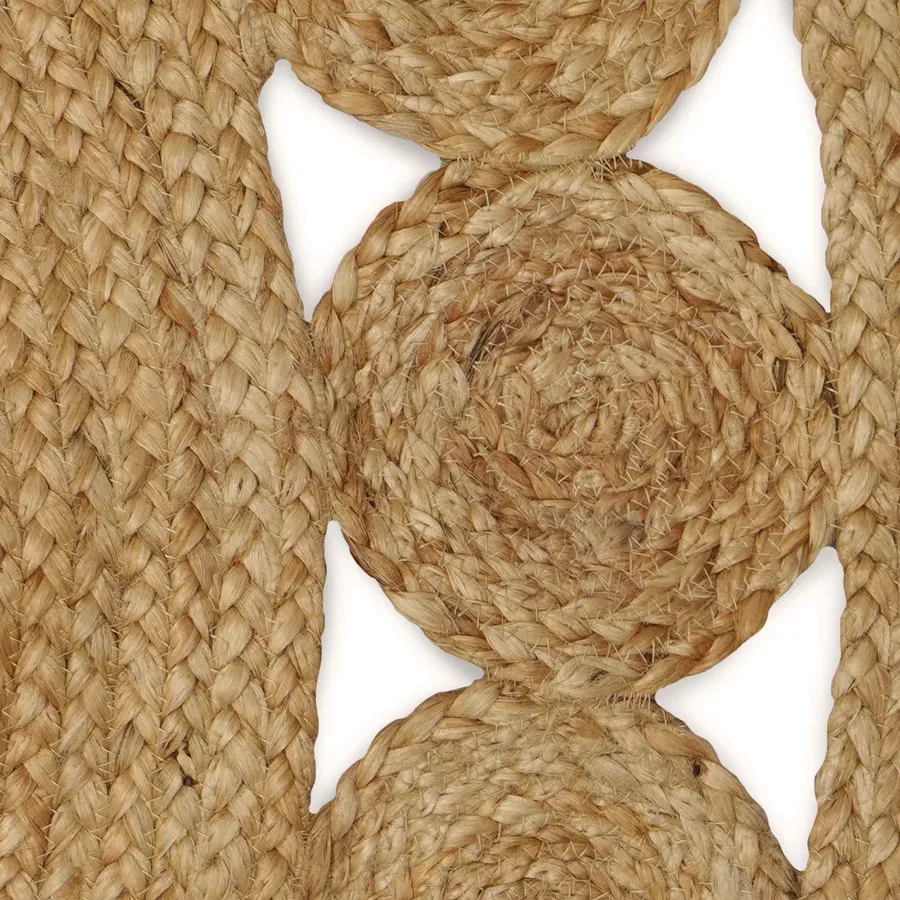 Tapis de surface Naturel 100 x 152 cm Jute - 3