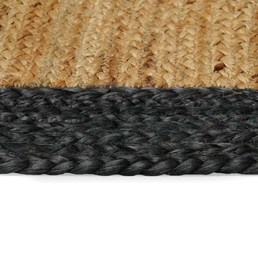 Tapis de surface Gris foncé 60 x 110 cm Jute - 5
