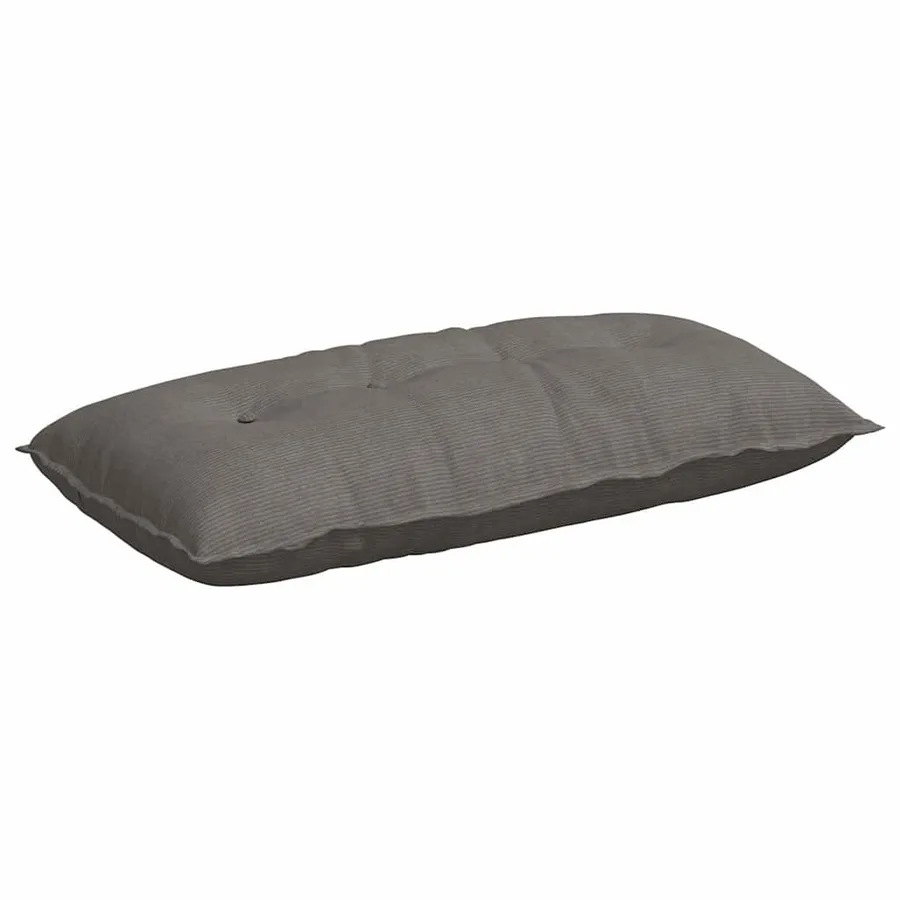 Coussin de Dos Gris clair 100 x 50 cm Tissu en velours côtelé - 2