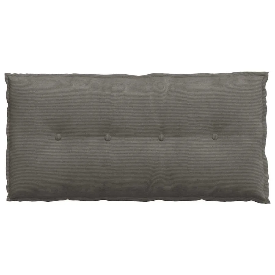 Coussin de Dos Gris clair 100 x 50 cm Tissu en velours côtelé - 6