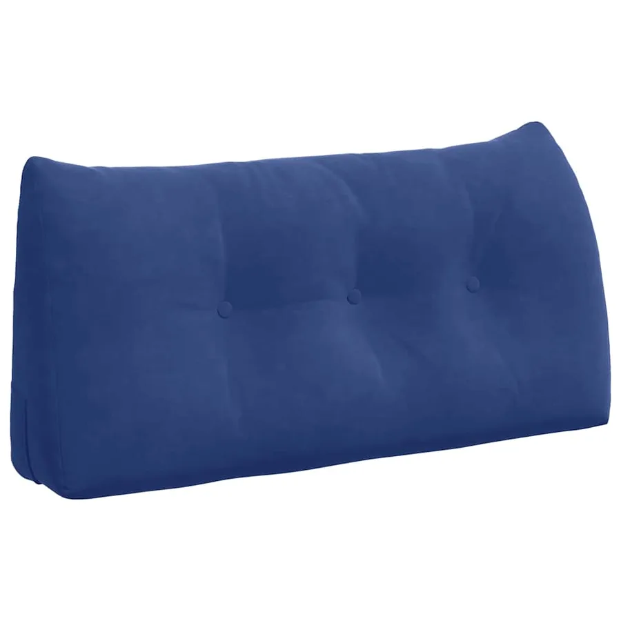 Coussin de Dos Bleu police 100 x 24 x 50 cm Velours - 2