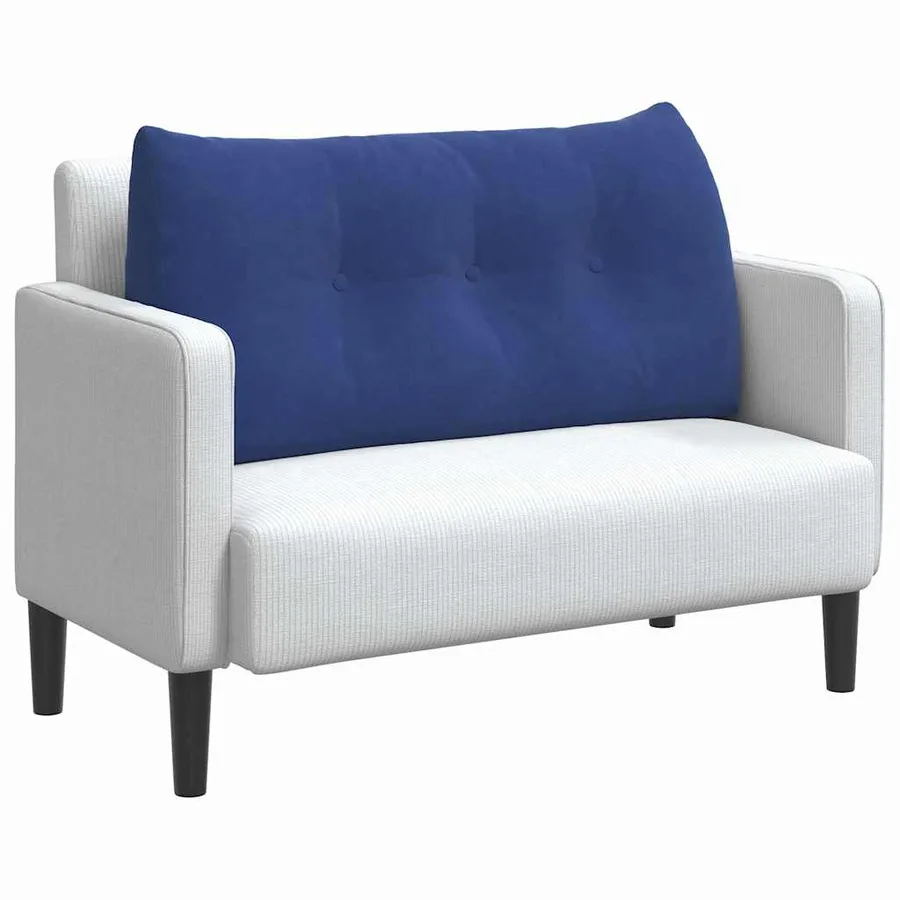 Coussin de Dos Bleu police 100 x 24 x 50 cm Velours - 3