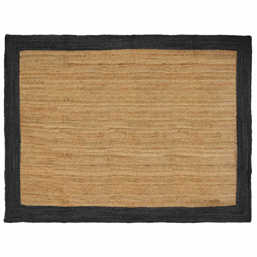 Tapis de surface Gris foncé 240 x 340 cm Jute