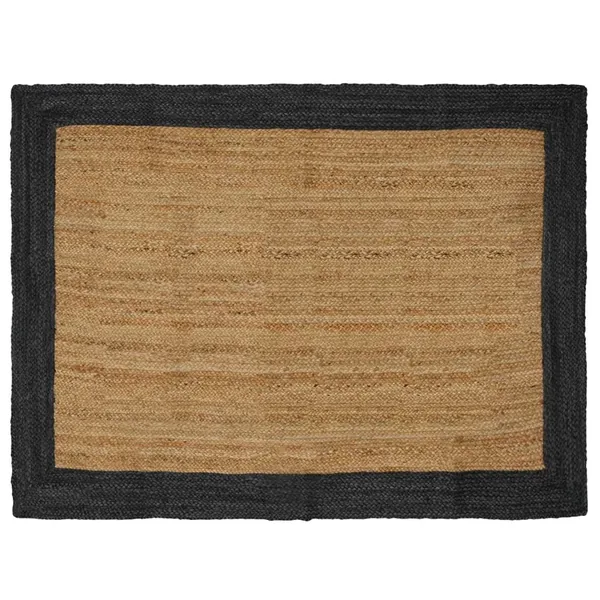 Tapis de surface Gris foncé 120 x 170 cm Jute