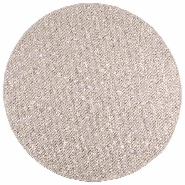 Tapis de surface Rond FARO Crème Ø 120 CM Polyester