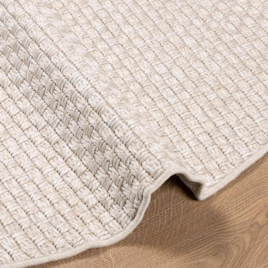 Tapis de surface Rond FARO Crème Ø 120 CM Polyester - 4