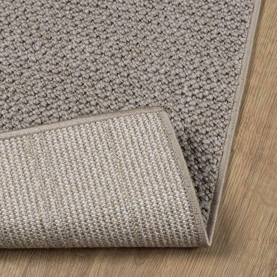 Tapis de surface LUGO Crème et Taupe 120 x 120 cm Polyester - 4