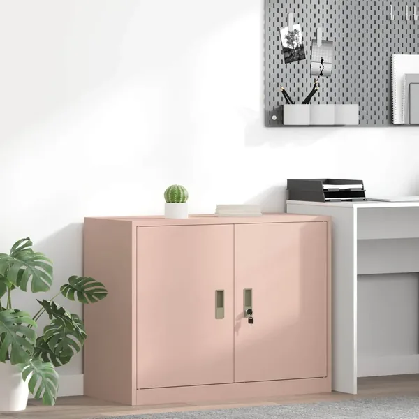 Armoire de rangement Rose 90 x 40 x 70 cm Acier