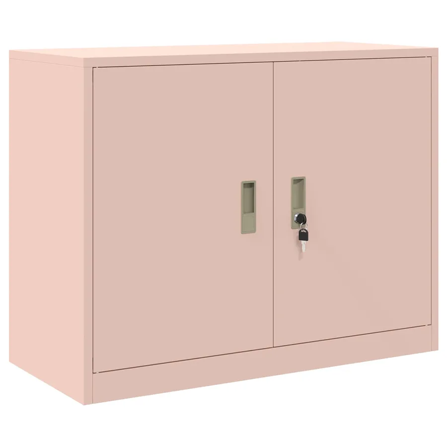 Armoire de rangement Rose 90 x 40 x 70 cm Acier - 2