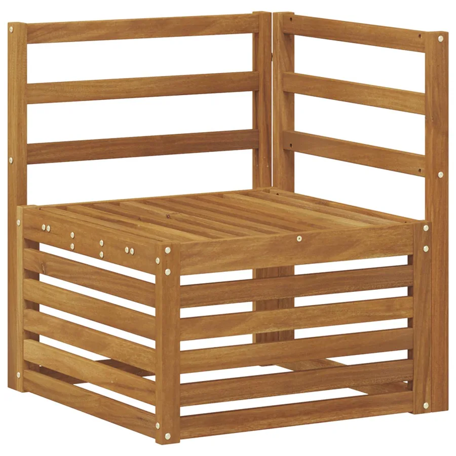 Ensembles de canapés 6 pcs Naturel Bois d'Acacia Massif - 3