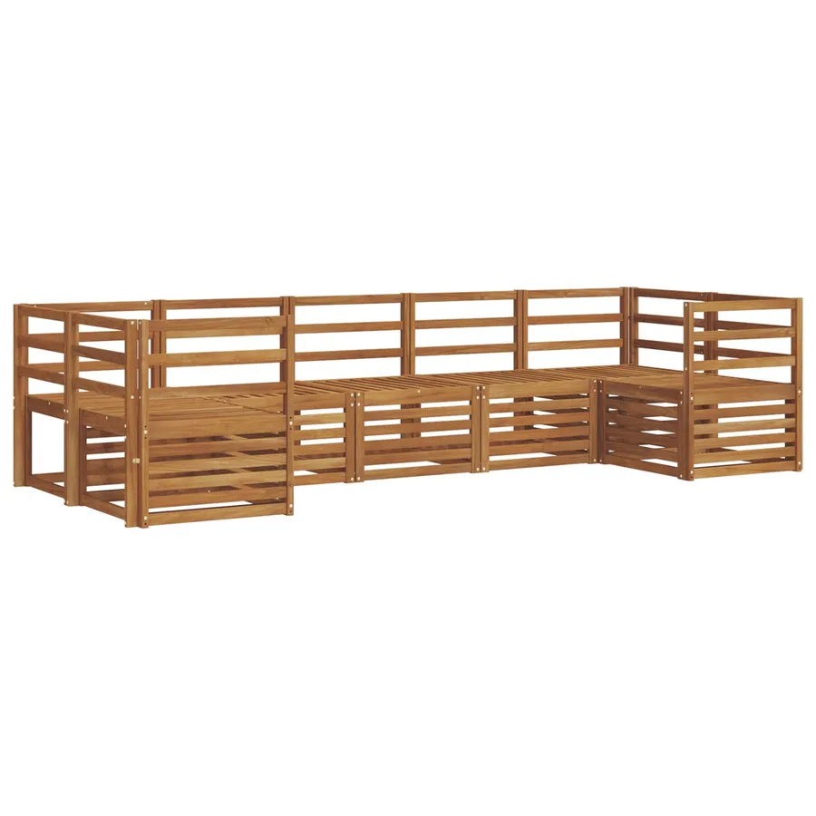 Ensemble de canapé d'angle 7 pcs Naturel - 2