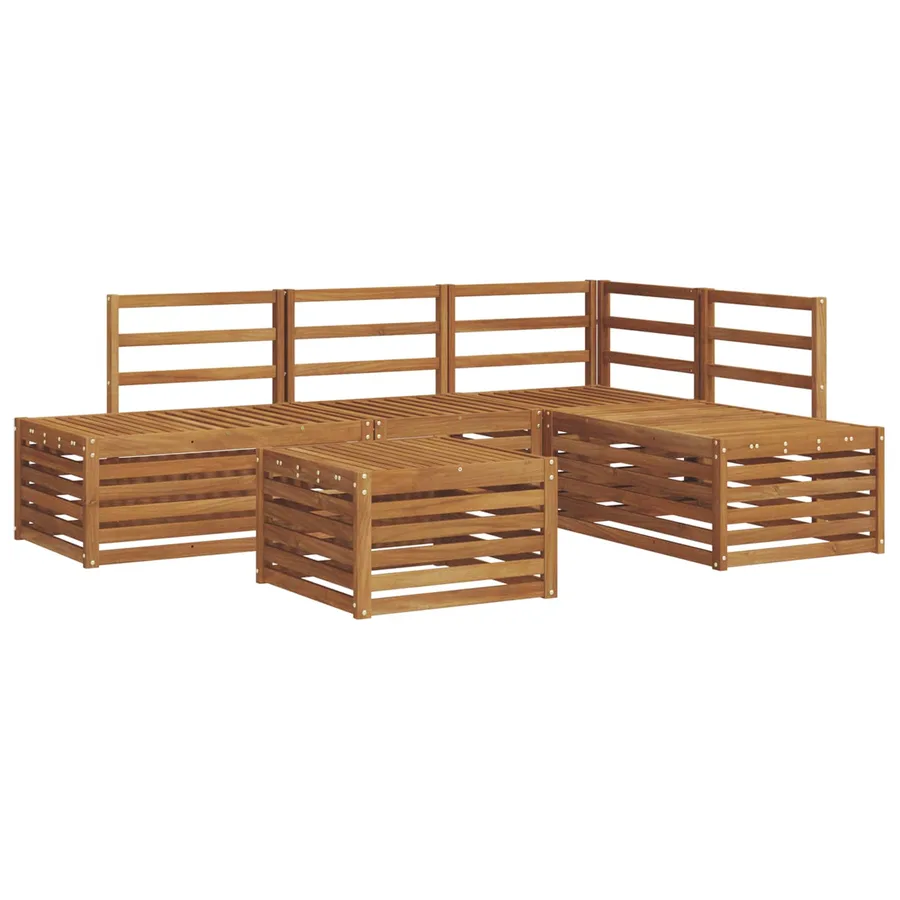Ensemble de canapés d'extérieur Naturel 59 x 59 x 37 cm - 2