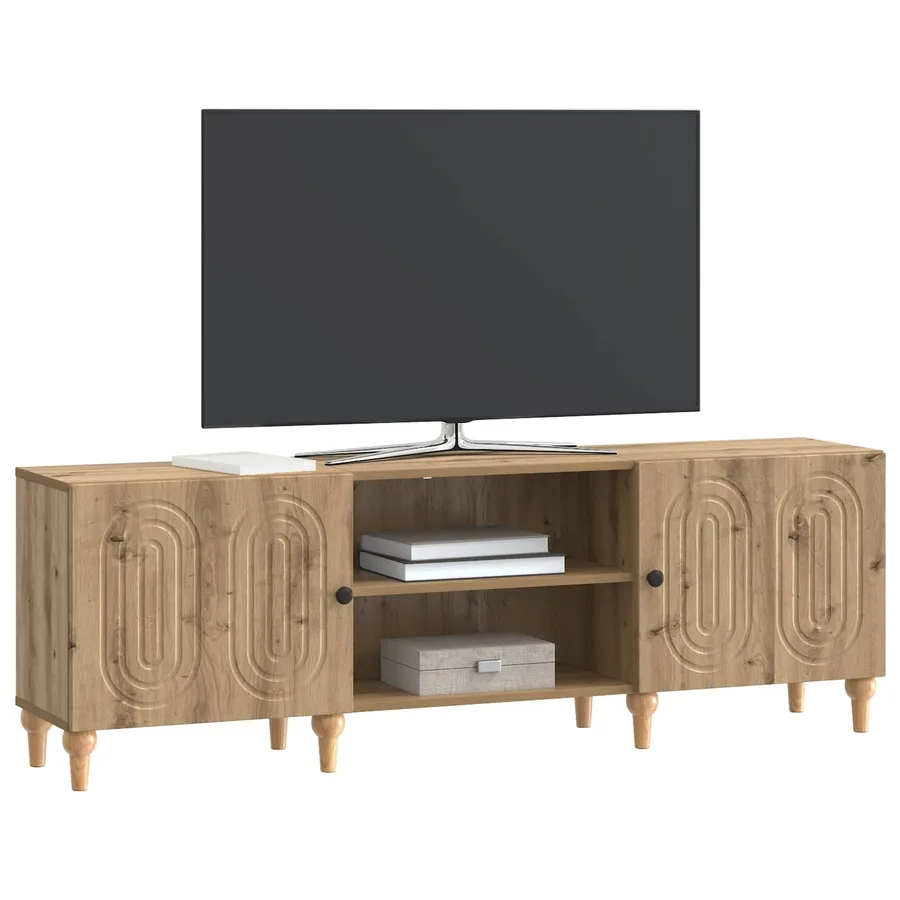 Meuble TV 150 x 31 x 50 cm Chêne artisanal Bois d'ingénierie - 3