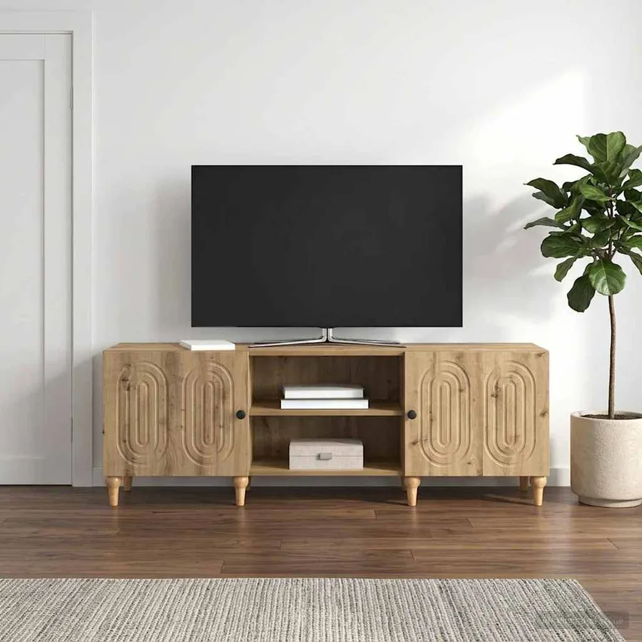 Meuble TV 150 x 31 x 50 cm Chêne artisanal Bois d'ingénierie - 4