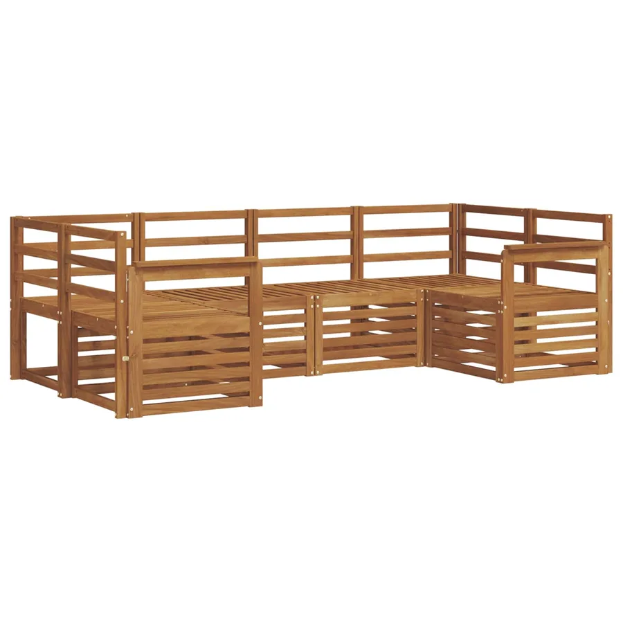 Ensemble de canapé d'angle 6 pcs Naturel - 2