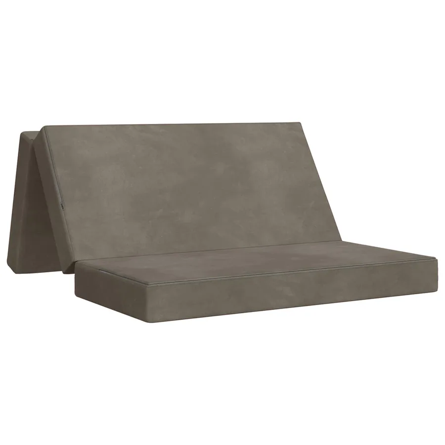 Canapé-lit pliable 140 x 67 x 45 cm Gris clair - 2