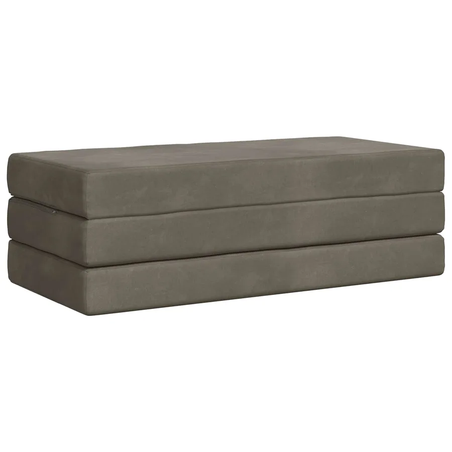 Canapé-lit pliable 140 x 67 x 45 cm Gris clair - 4