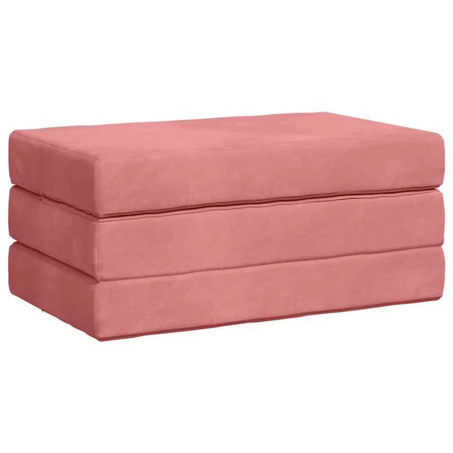Canapé-lit pliable 100 x 67 x 45 cm Rose - 3