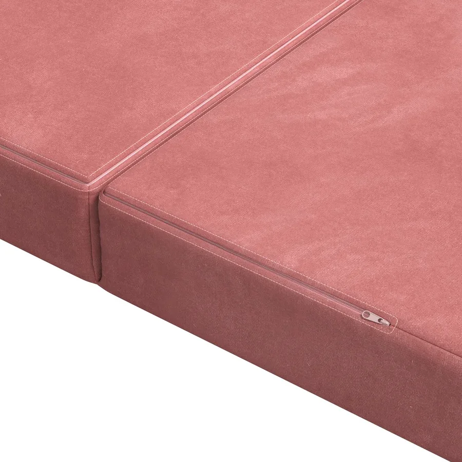 Canapé-lit pliable 100 x 67 x 45 cm Rose - 7