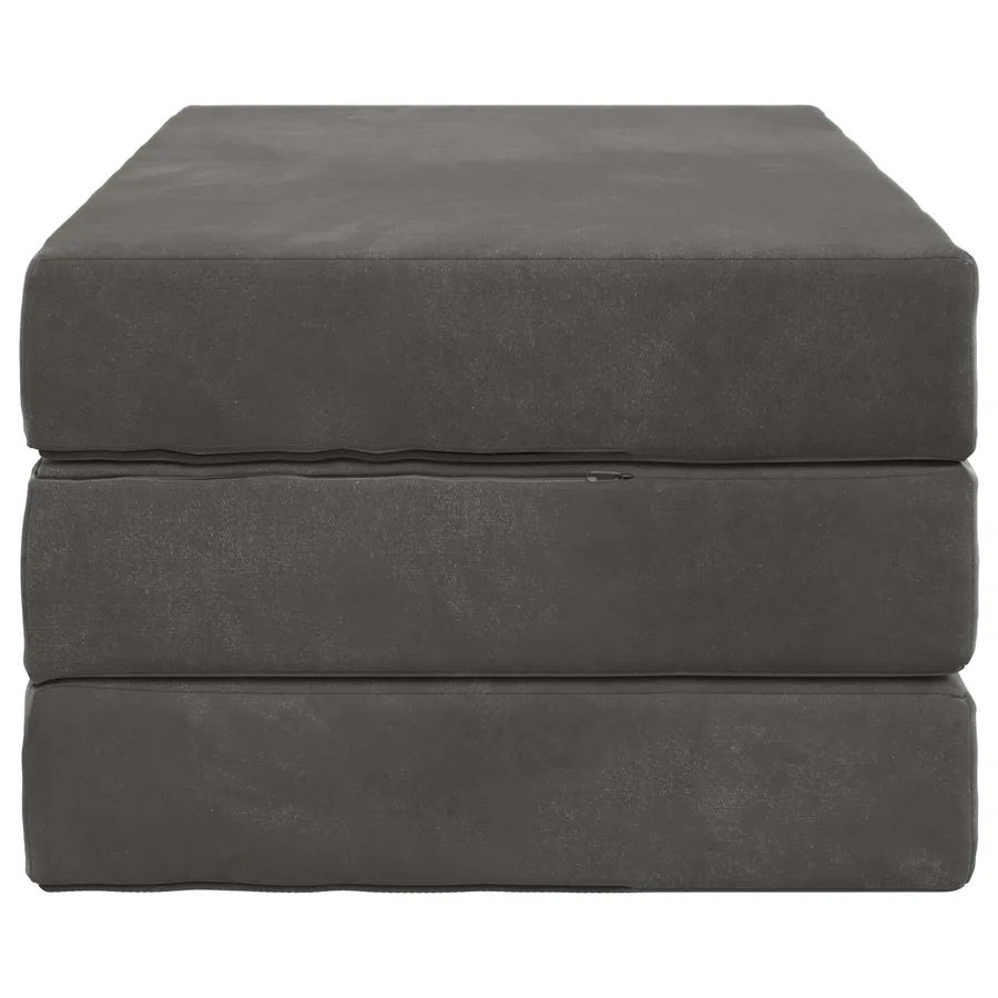 Canapé-lit pliable 100 x 67 x 45 cm Gris foncé - 4