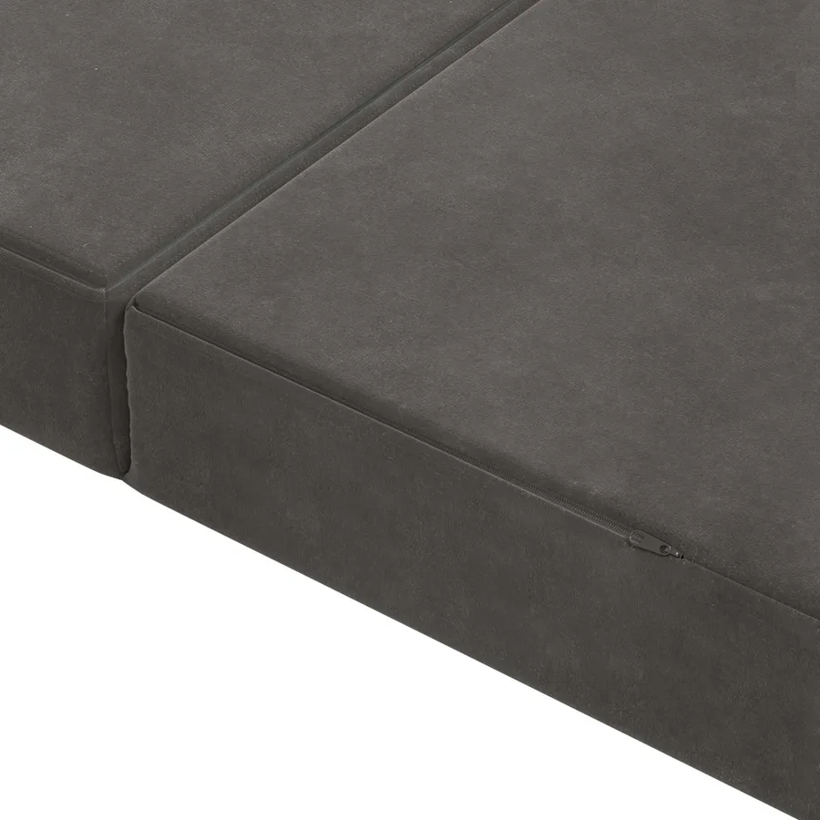 Canapé-lit pliable 100 x 67 x 45 cm Gris foncé - 7