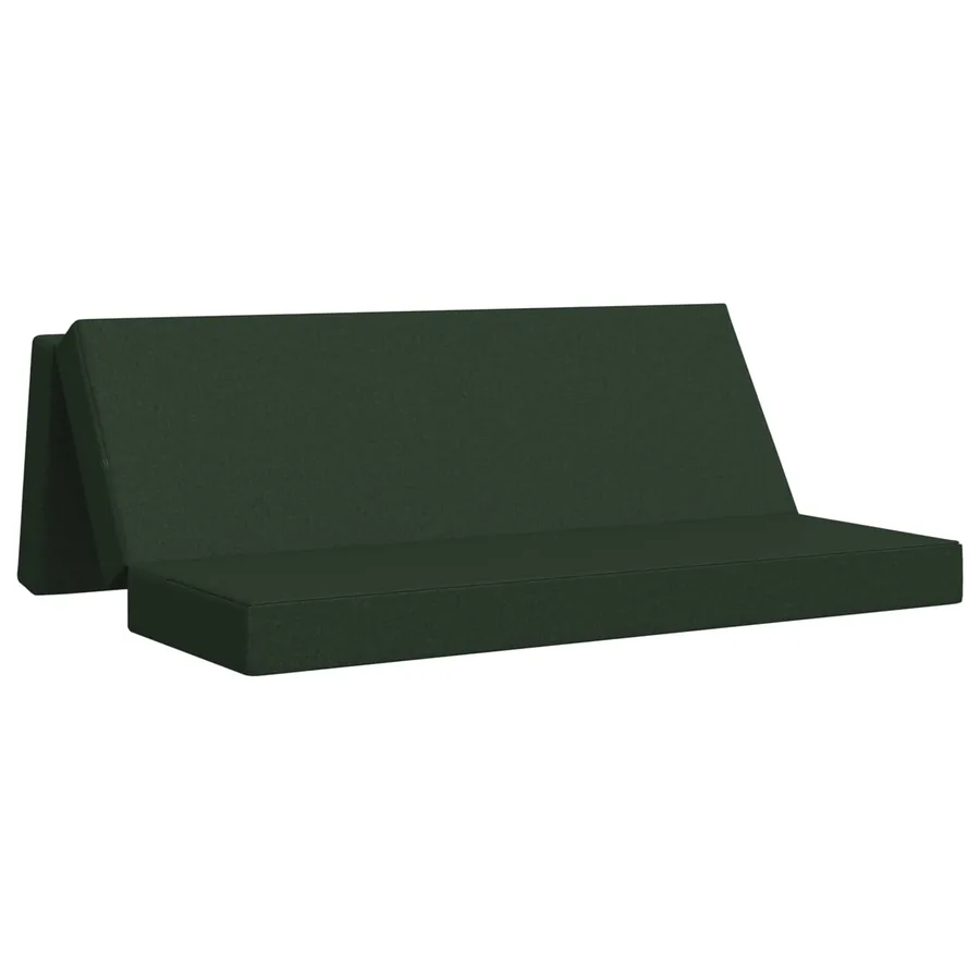 Canapé-lit pliable 200 x 67 x 45 cm Vert foncé - 2