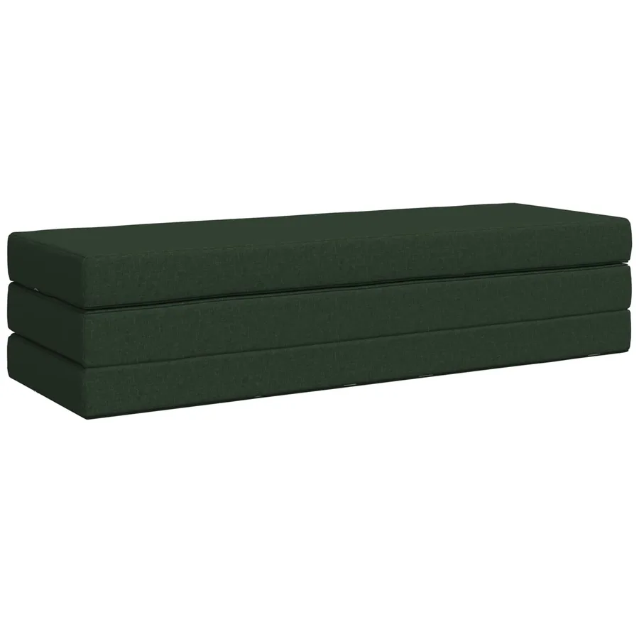 Canapé-lit pliable 200 x 67 x 45 cm Vert foncé - 3