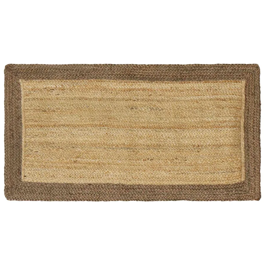 Tapis de surface Gris 60 x 110 cm Jute