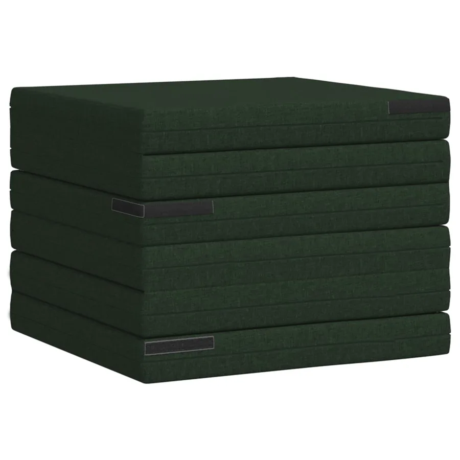 Canapé-lit pliable 140 x 67 x 45 cm Vert foncé - 4