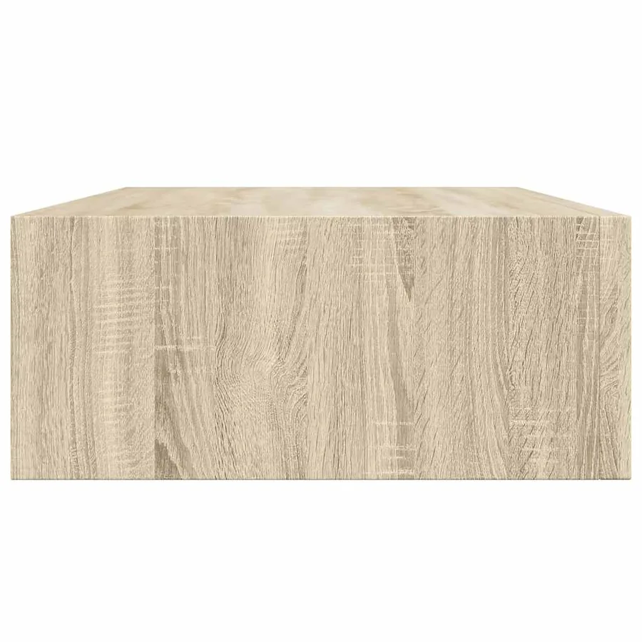 Étagère à tiroir murale chêne 40x23,5x10 cm MDF - 7