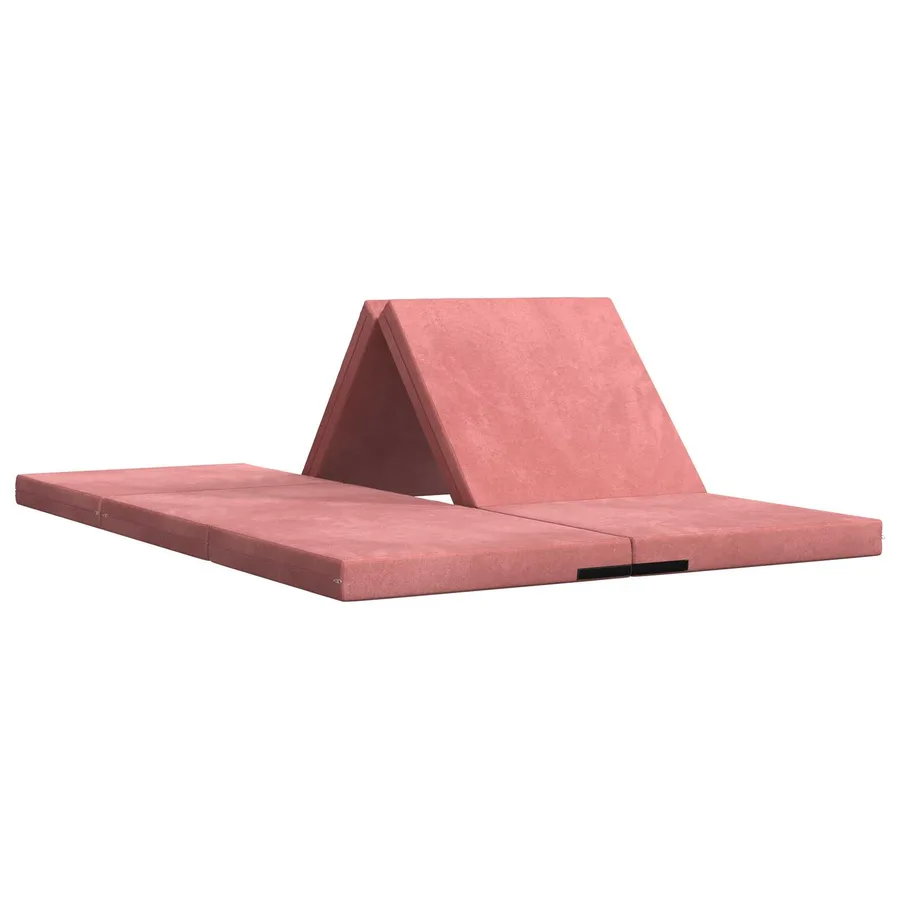 Canapé-lit pliable 140 x 67 x 45 cm Rose - 2
