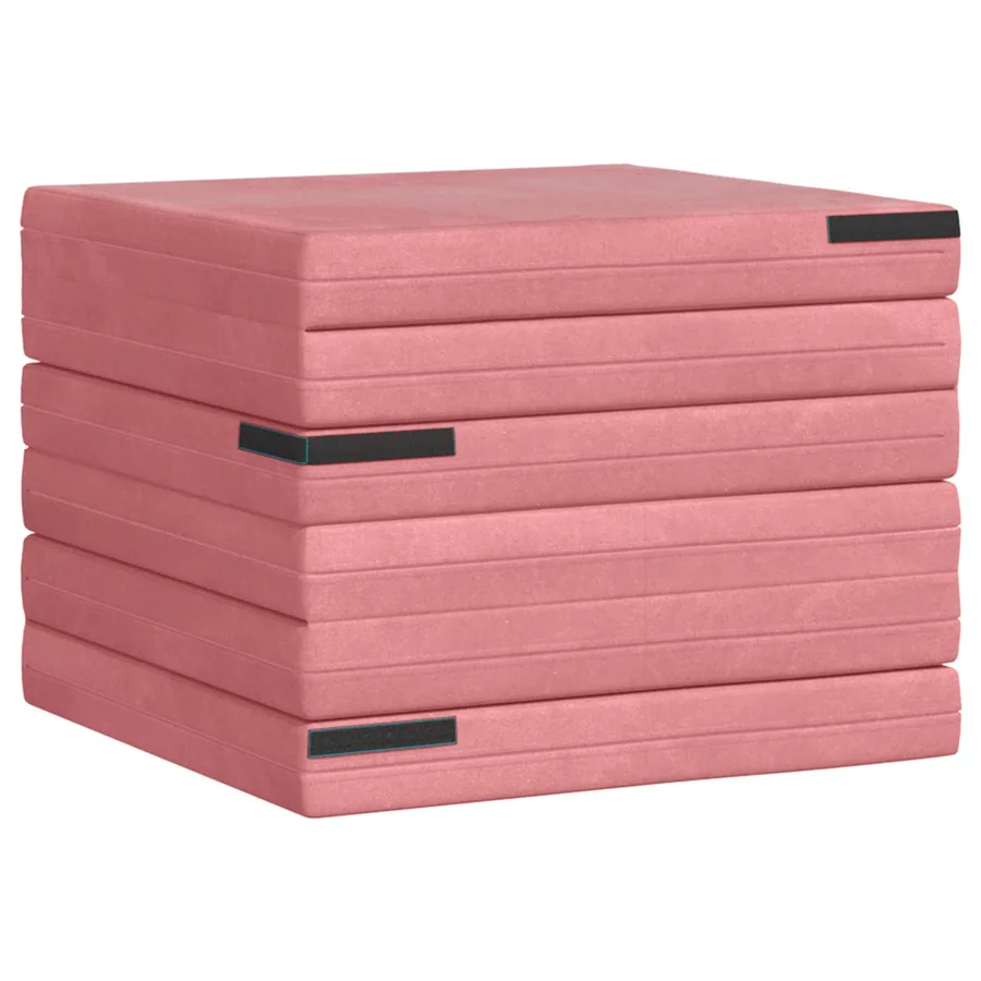 Canapé-lit pliable 140 x 67 x 45 cm Rose - 4