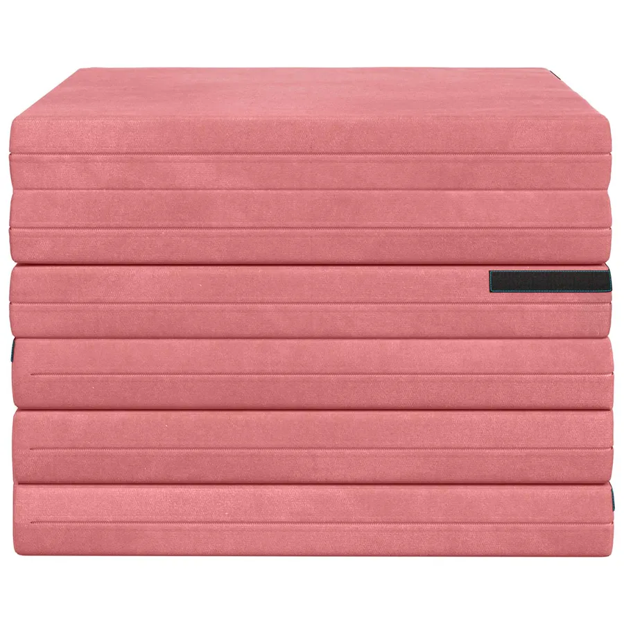 Canapé-lit pliable 140 x 67 x 45 cm Rose - 5