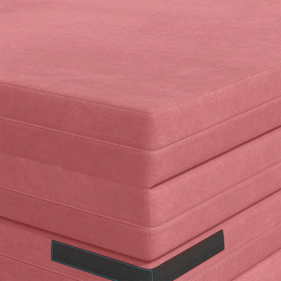 Canapé-lit pliable 140 x 67 x 45 cm Rose - 7