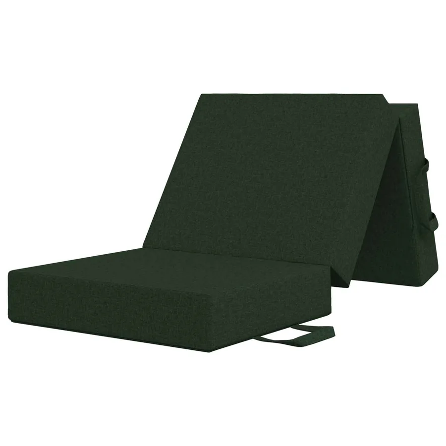 Canapé-lit pliable 75 x 67 x 45 cm Vert foncé - 3