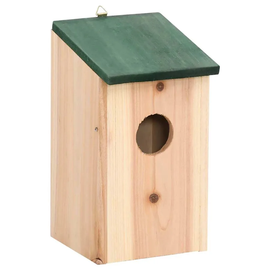 Nichoirs 10 pcs Bois de sapin massif 12x12x22 cm - 3
