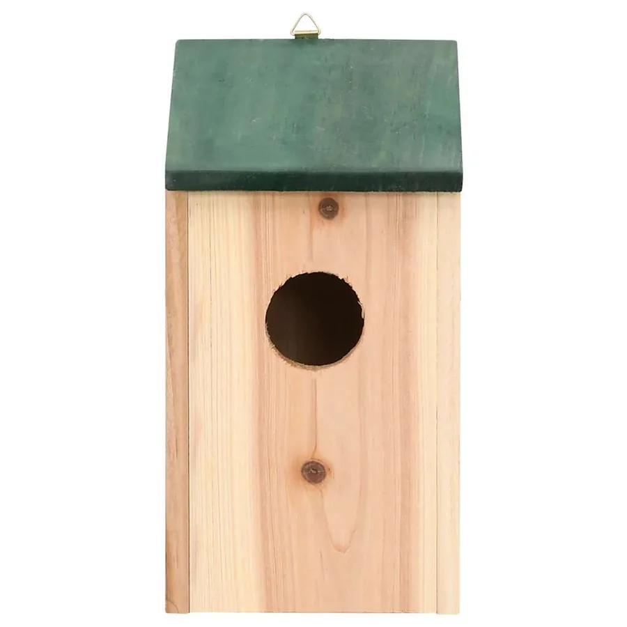 Nichoirs 10 pcs Bois de sapin massif 12x12x22 cm - 4