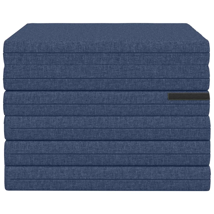 Canapé-lit pliable 140 x 67 x 45 cm Bleu - 5