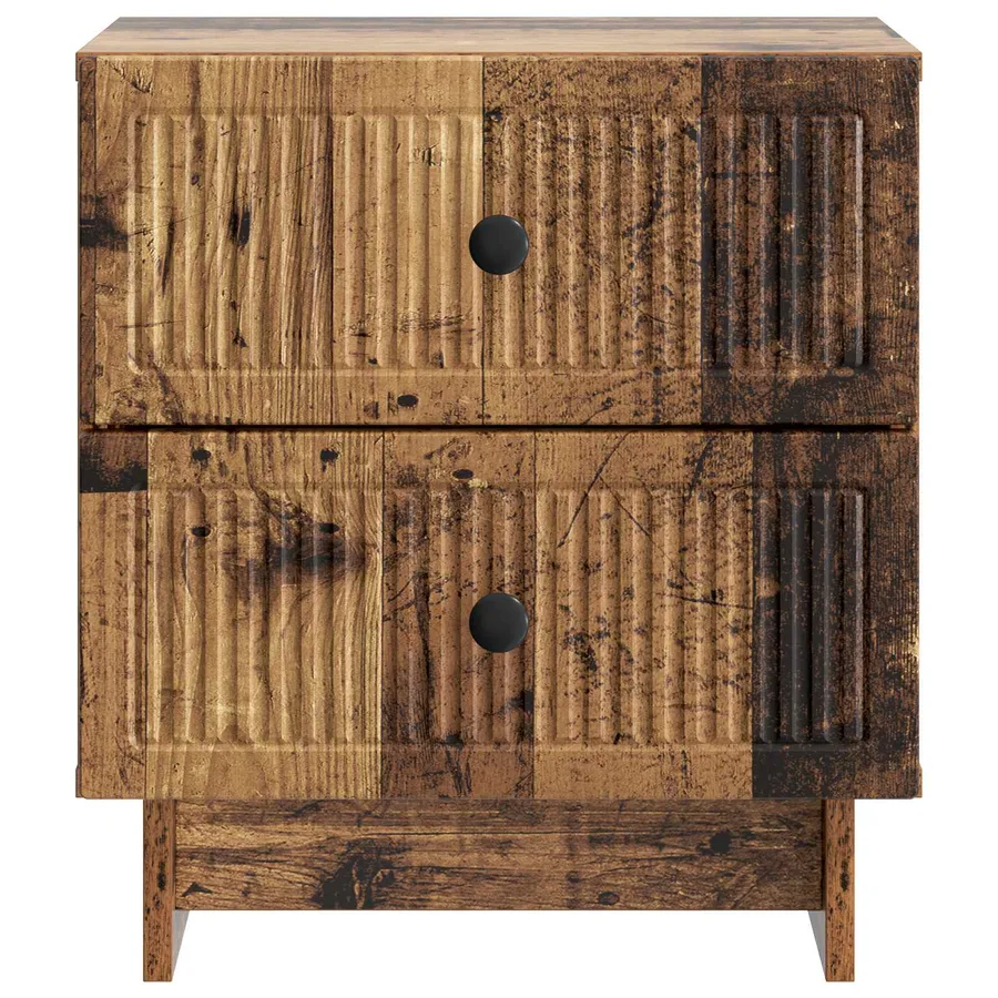 Cabinet de chevet 2 pcs Bois ancien 43 x 34,5 x 47,5 cm - 7