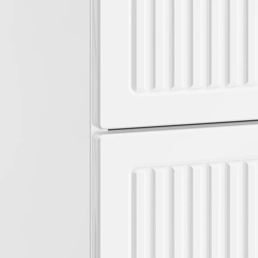 Cabinet de chevet 2 pcs Blanc brillant 43 x 34,5 x 47,5 cm - 10