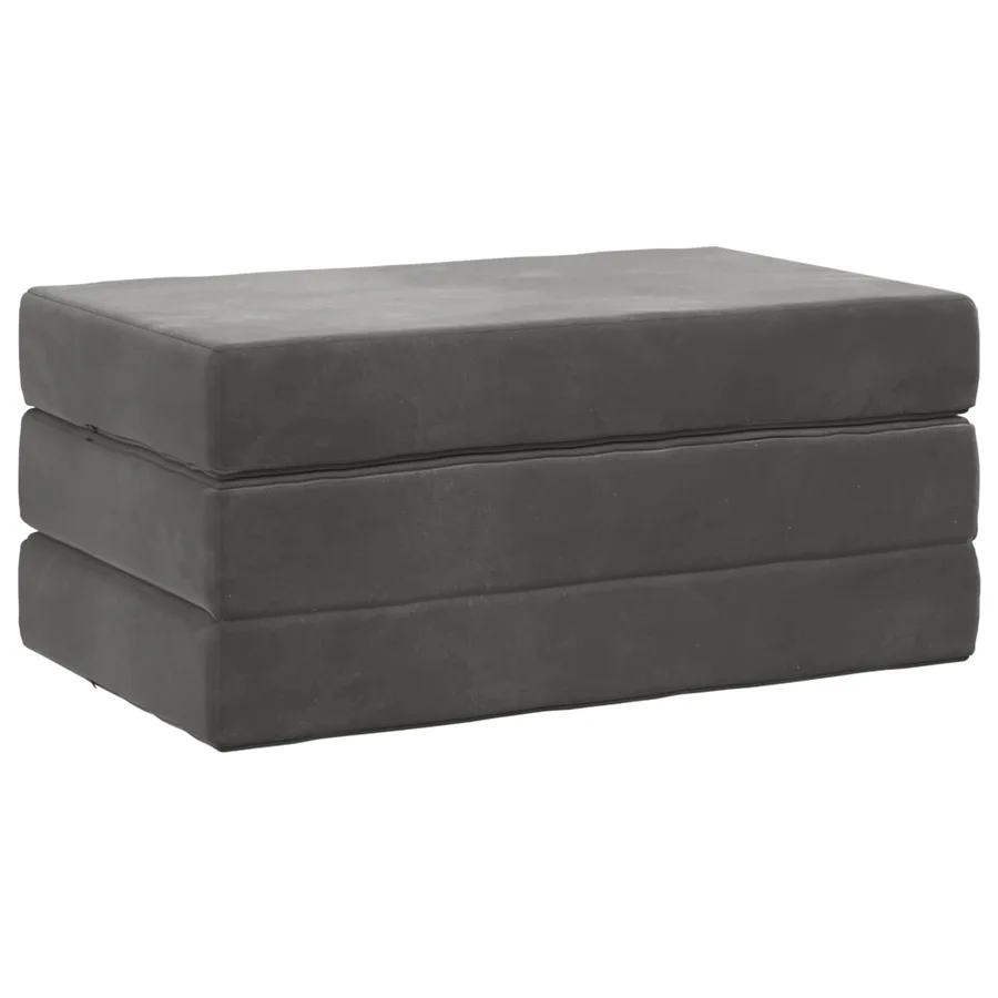 Canapé-lit pliable 80 x 67 x 45 cm Gris foncé - 3