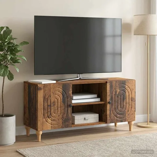 Meuble TV Bois ancien 102 x 34,5 x 50 cm Bois d'ingénierie
