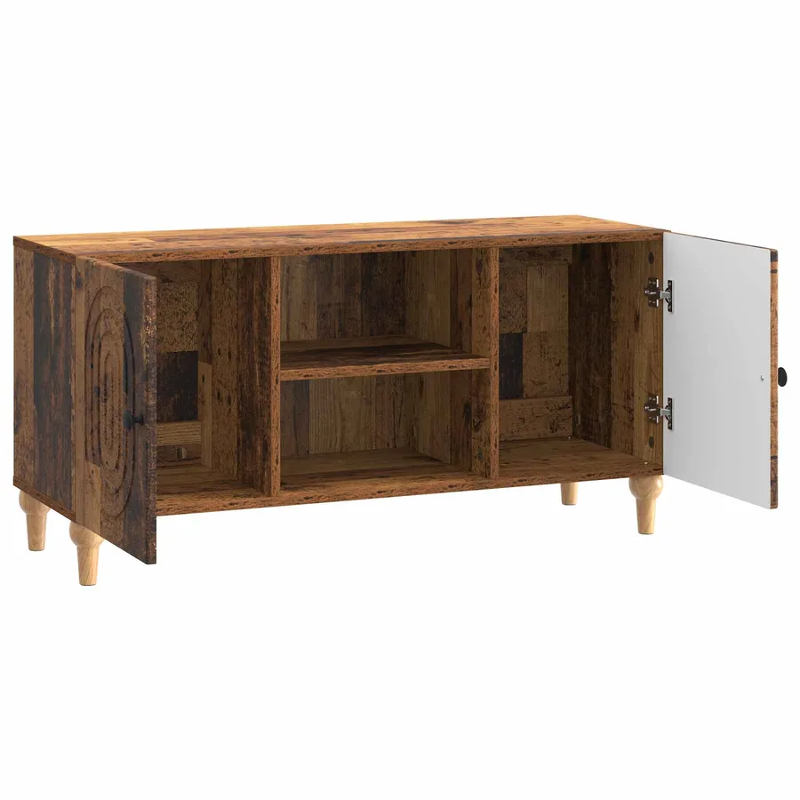 Meuble TV Bois ancien 102 x 34,5 x 50 cm Bois d'ingénierie - 5