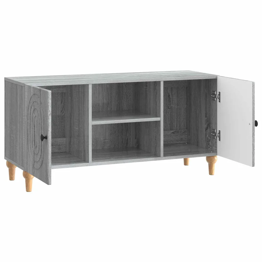 Meuble TV Sonoma gris 102 x 34,5 x 50 cm Bois d'ingénierie - 5