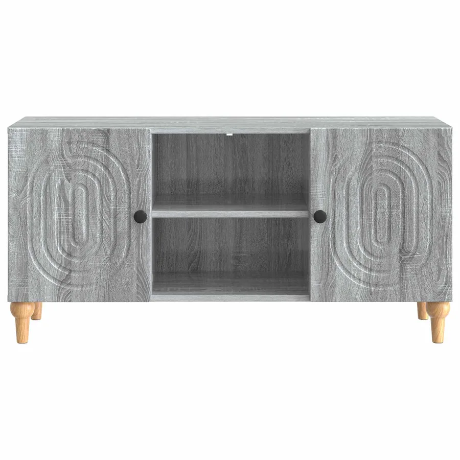 Meuble TV Sonoma gris 102 x 34,5 x 50 cm Bois d'ingénierie - 6