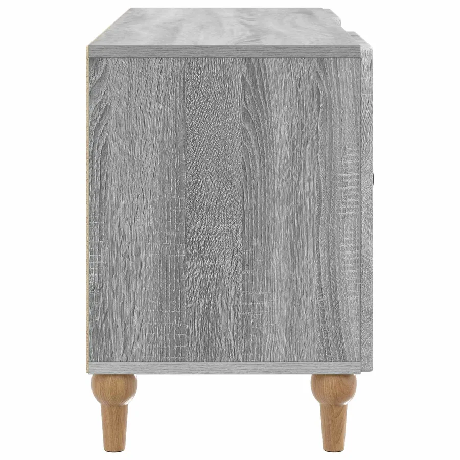 Meuble TV Sonoma gris 102 x 34,5 x 50 cm Bois d'ingénierie - 7