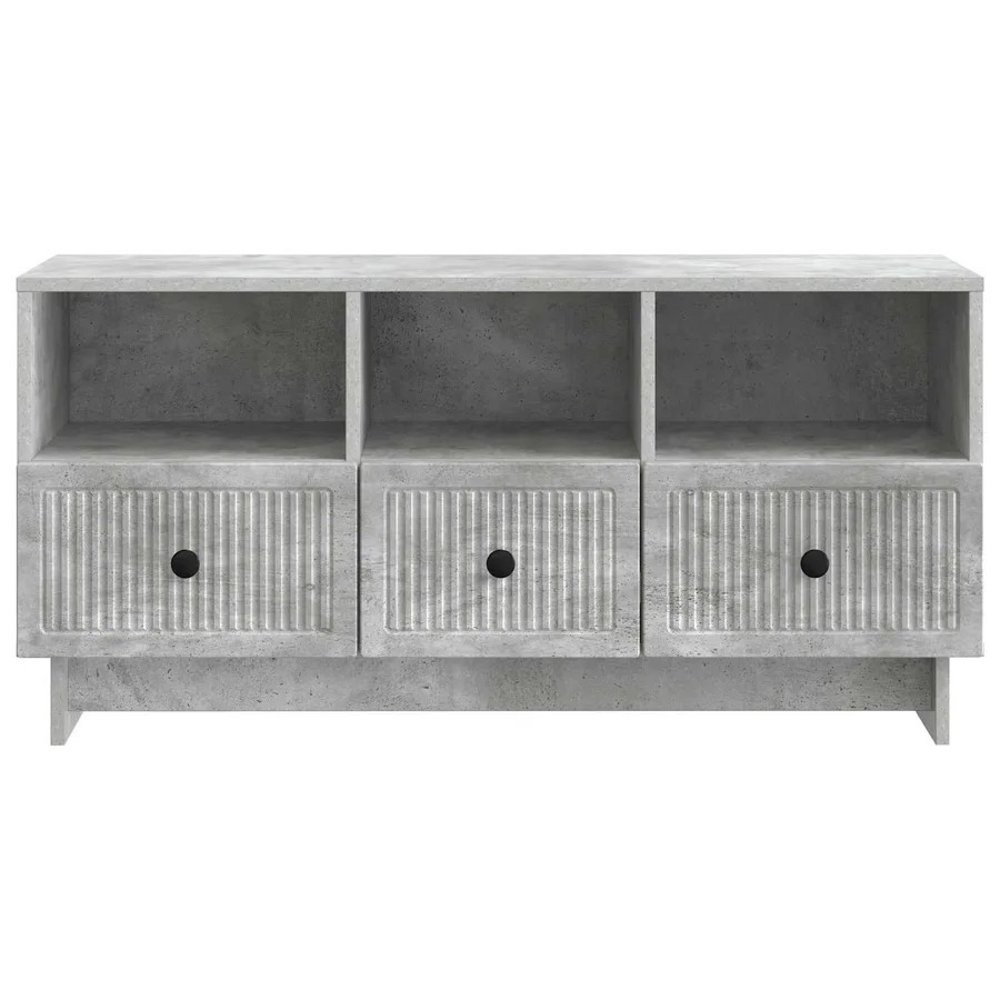 Meuble TV Gris béton 102 x 34,5 x 50 cm Bois d'ingénierie - 6